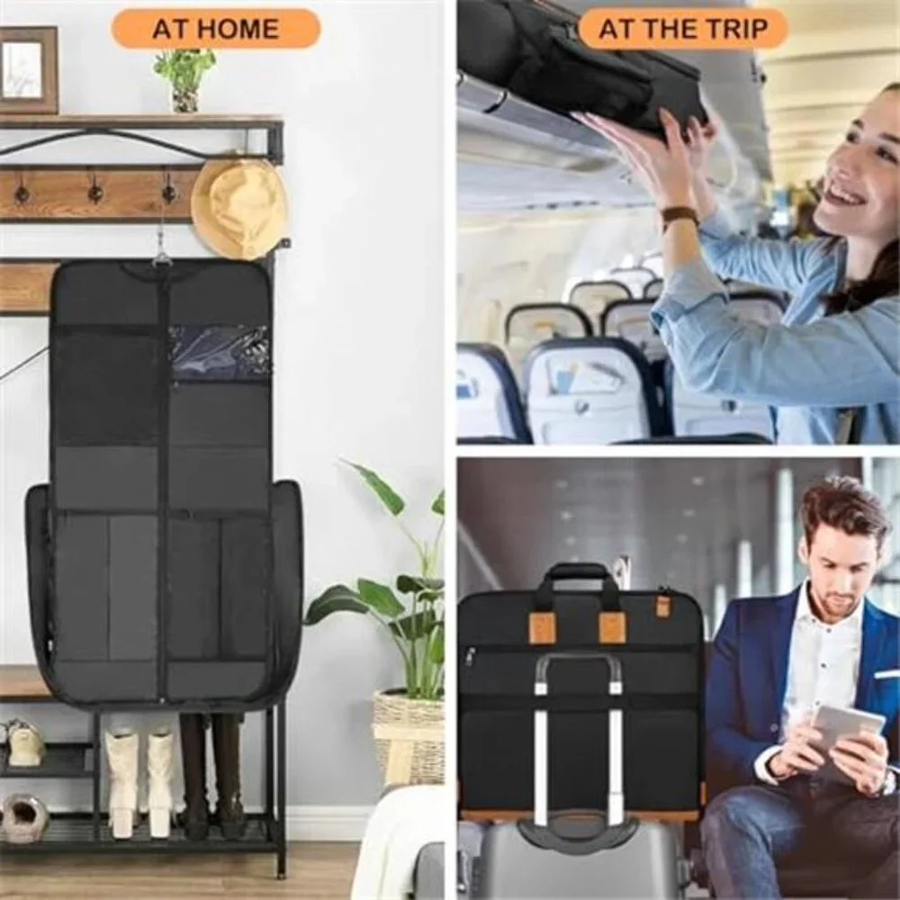 Travel Garment Bag for Men and Women Carry On Suit Bag Wrinkle Free Hanging